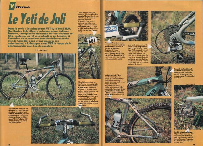 1991 Juli Furtado Prototype Yeti Arc Second Spin Cycles